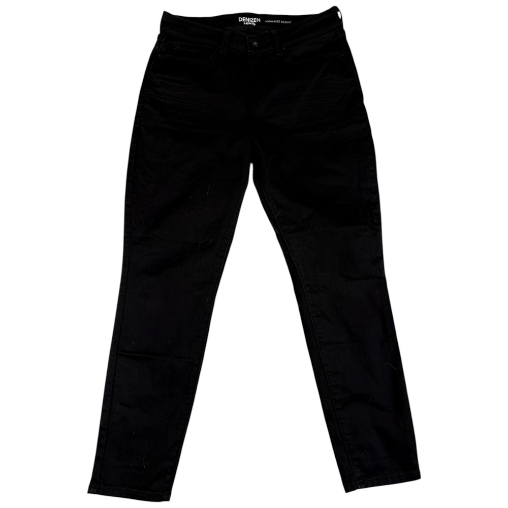 Denizen From Levi's Skinny Jeans Womens 12 Dark Black Denim Stretch High Rise